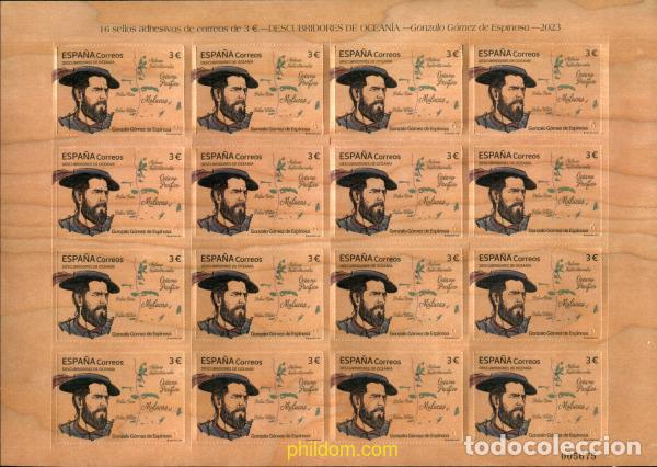 Sellos: 715618 MNH ESPA&Ntilde;A 2023 DESCUBRIDORES DE OCEAN&Iacute;A. GONZALO G&Oacute;MEZ DE ESPINOSA