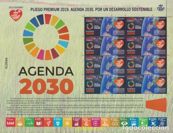 Sellos: 617533 MNH ESPA&Ntilde;A 2019 AGENDA 2030. POR UN DESARROLLO SOSTENIBLE