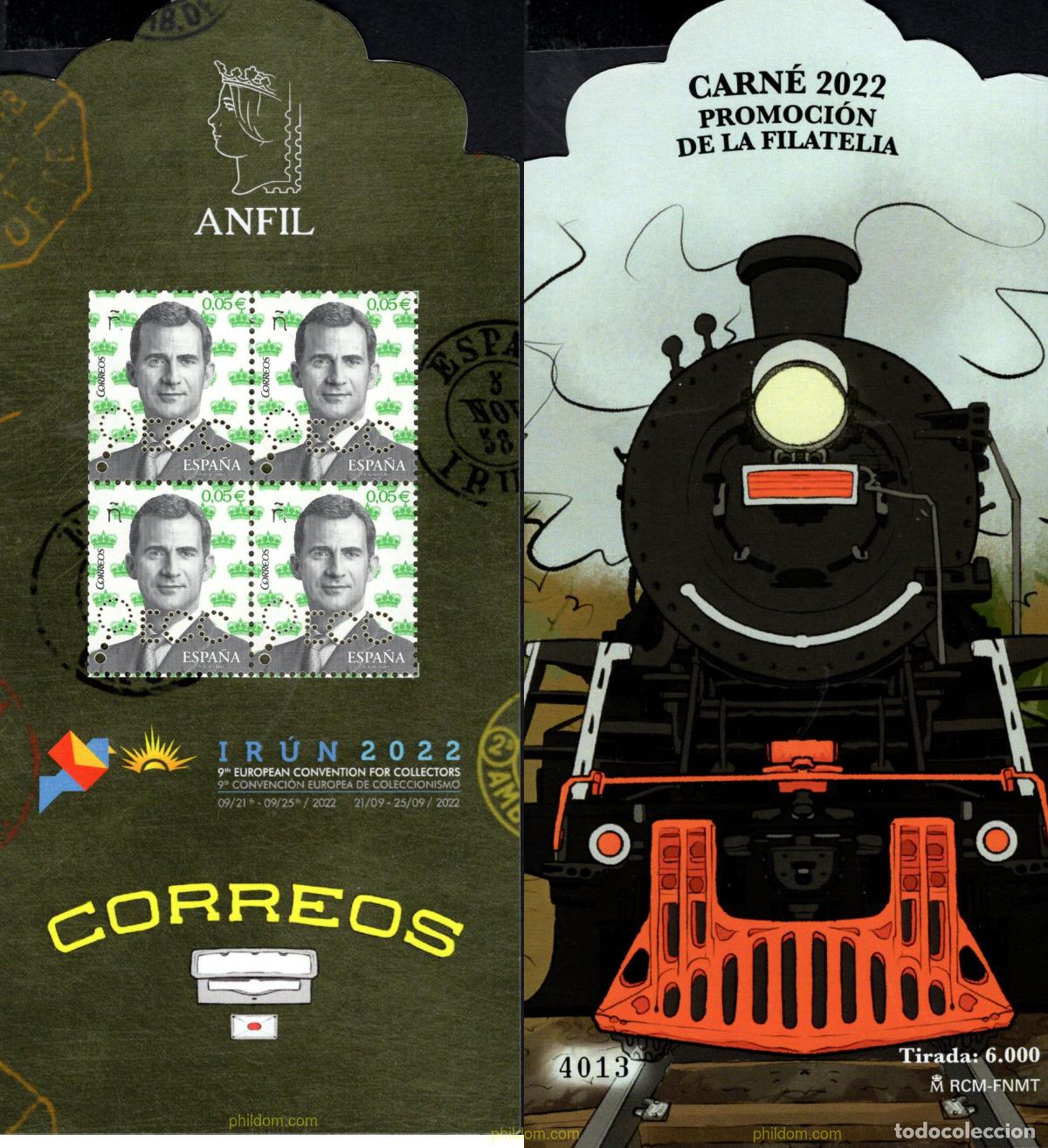Sellos: 693912 MNH ESPA&Ntilde;A 2022 PROMOCION DE LA FILATELIA - ECC IRUN-2022 - ANFIL