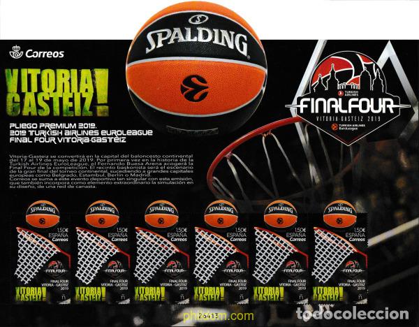 Sellos: 607193 MNH ESPA&Ntilde;A 2019 FINAL FOUR VITORIA-GASTEIZ 2019