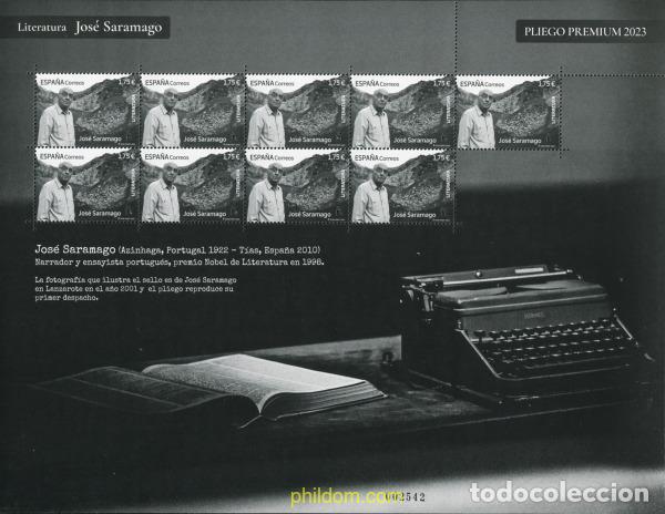 Sellos: 719150 MNH ESPA&Ntilde;A 2023 LITERATURA. JOS&Eacute; SARAMAGO.