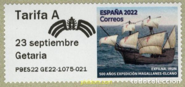 Sellos: 691509 MNH ESPA&Ntilde;A 2022 500 A&Ntilde;OS EXPEDICION MAGALLANES ELCANO - GETARIA 21 - 25 SEPTIEMBRE
