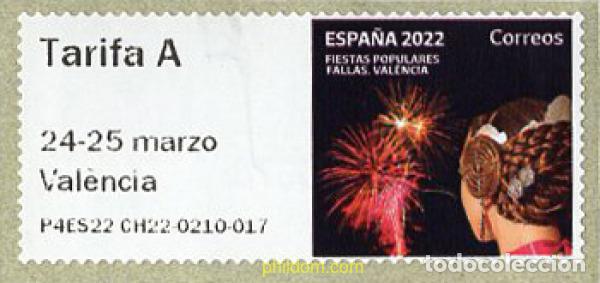 Sellos: 691501 MNH ESPA&Ntilde;A 2022 FIESTAS POPULARES. FALLAS VALENCIA