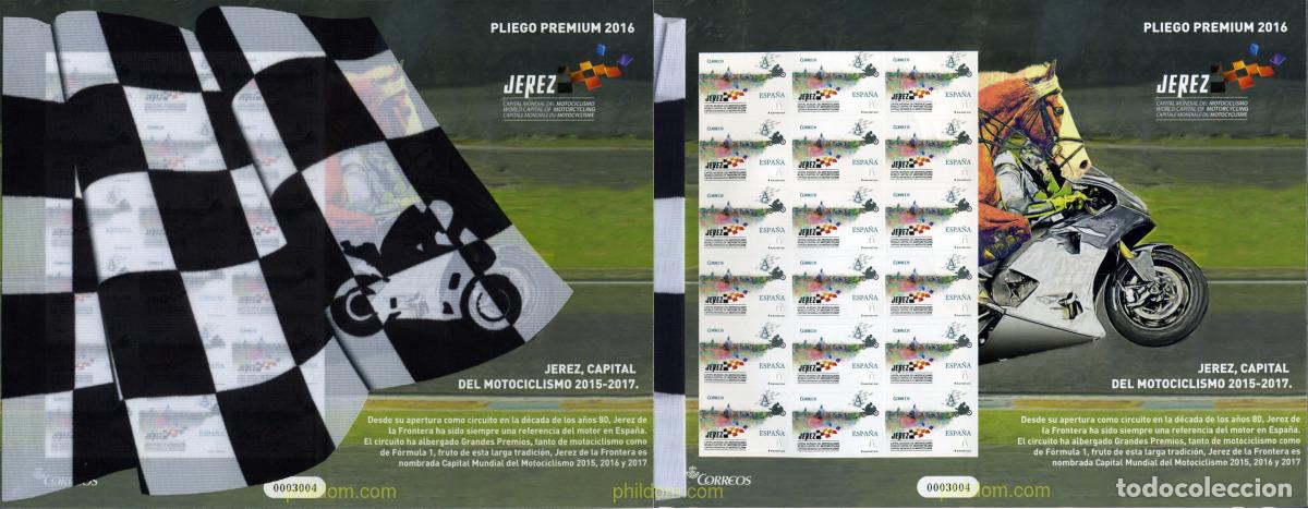 Sellos: 357242 MNH ESPA&Ntilde;A 2016 JEREZ, CAPITAL DEL MOTOCICLISMO 2015-2017