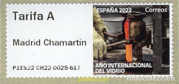 Sellos: 691499 MNH ESPA&Ntilde;A 2022 2022 A&Ntilde;O INTERNACIONAL DEL VIDRIO