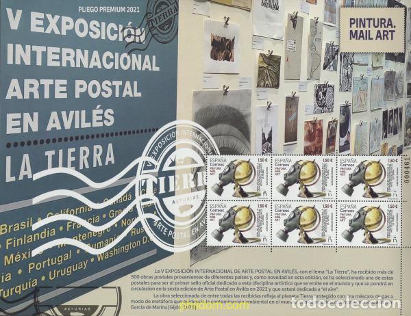 Sellos: 647435 MNH ESPA&Ntilde;A 2021 MAIL ART. OBRA SELECCIONADA EN LA V EXPOSICI&Oacute;N INTERNACIONAL ARTE POSTAL E