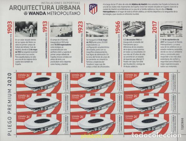 Sellos: 633102 MNH ESPA&Ntilde;A 2020 ARQUITECTURA URBANA. WANDA METROPOLITANO
