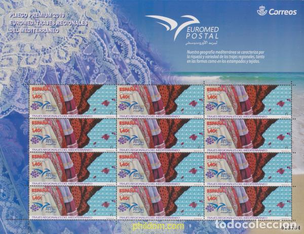 Sellos: 613280 MNH ESPA&Ntilde;A 2019 TRAJES REGIONALES DEL MEDITERR&Aacute;NEO