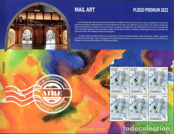 Sellos: 675882 MNH ESPA&Ntilde;A 2022 MAIL ART. AIRE. OBRA SELECCIONADA EN LA VI EXPOSICI&Oacute;N: CARMEN PEL&Aacute;EZ
