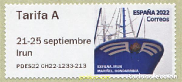Sellos: 748110 MNH ESPA&Ntilde;A 2022 IRUN - 21 - 25 DE SEPTIEMBRE