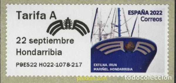 Sellos: 691508 MNH ESPA&Ntilde;A 2022 HONDARRIBIA - 22 DE SEPTIEMBRE