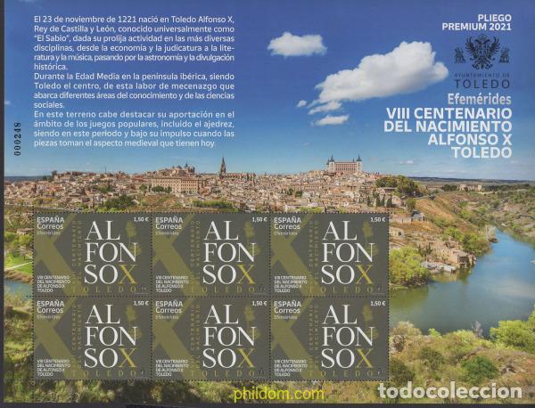 Sellos: 660295 MNH ESPA&Ntilde;A 2021 VIII CENTENARIO DEL NACIMIENTO DE ALFONSO X . TOLEDO