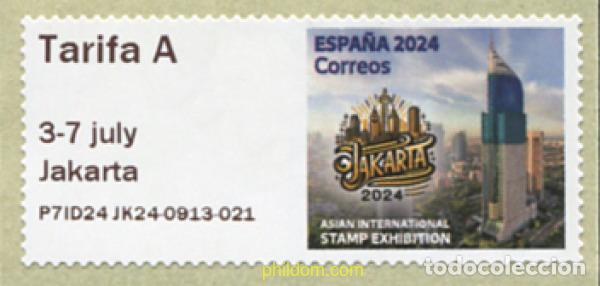 Sellos: 756659 MNH ESPA&Ntilde;A 2024 JAKARTA 2024 ASIAN INTERNACIONAL STAMPS EXHIBITION