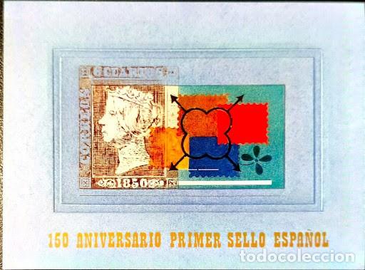 Sellos: Pruebas de Lujo / Hojitas Filat&eacute;licas: &rdquo;150 Aniversario del Primer Sello Espa&ntilde;ol (1850-2000)&rdquo; (FNMT)