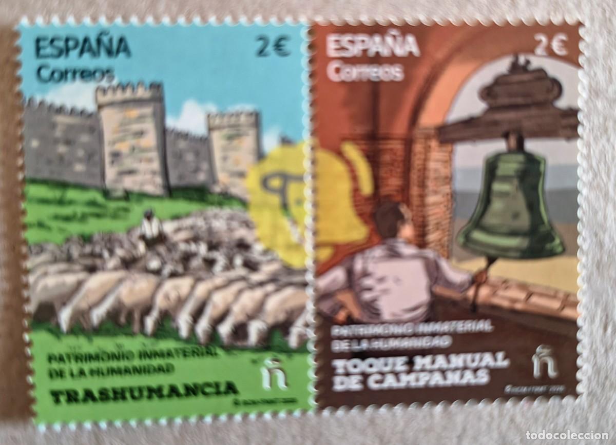 Stamps: ESPA&Ntilde;A 2026 PATRIMONIO INMATERIAL DE LA HUMANIDAD:TRASHUMANCIA-TOQUE MANUAL CAMPANAS 4V ED 5928-29