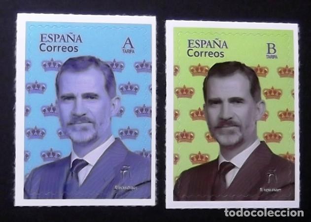 Sellos: 5373-74, SERIE NUEVA SIN CH. FELIPE VI.