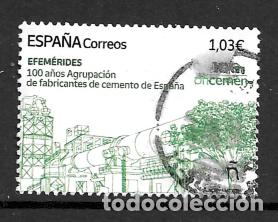 Sellos: ESPA&Ntilde;A 2025. 100 A&Ntilde;OS DE LA ASOCIACION DE FABRICANTES DE CEMENTO DE ESPA&Ntilde;A. EDIFIL 5807. USADO.