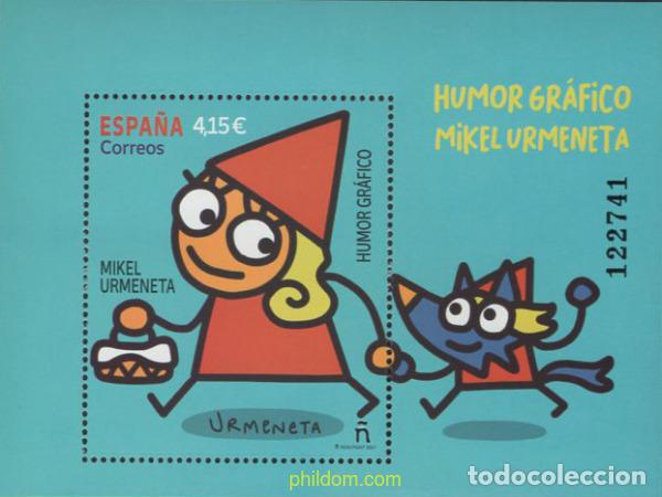 Sellos: 645192 MNH ESPA&Ntilde;A 2021 HUMOR GR&Aacute;FICO. MIKEL URMENETA