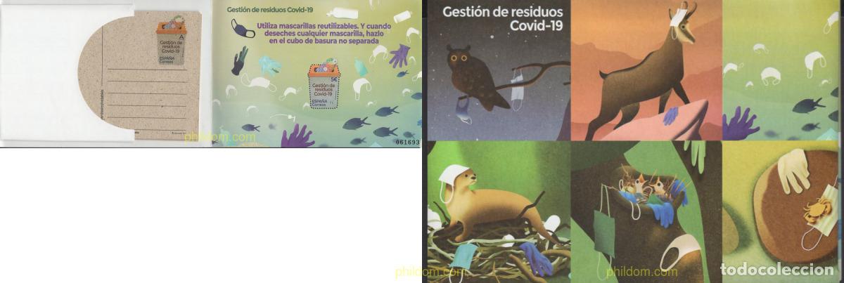 Sellos: 645206 MNH ESPA&Ntilde;A 2021 GESTI&Oacute;N DE RESIDUOS COVID-19