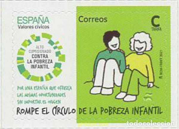 Sellos: 650826 MNH ESPA&Ntilde;A 2021 DEPORTE INCLUSIVO Y CONTRA LA POBREZA INFANTIL