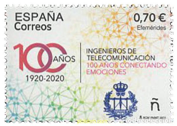 Sellos: 647532 MNH ESPA&Ntilde;A 2021 CENTENARIO DEL TITULO DE INGENIEROS DE TELECOMUNICACIONES