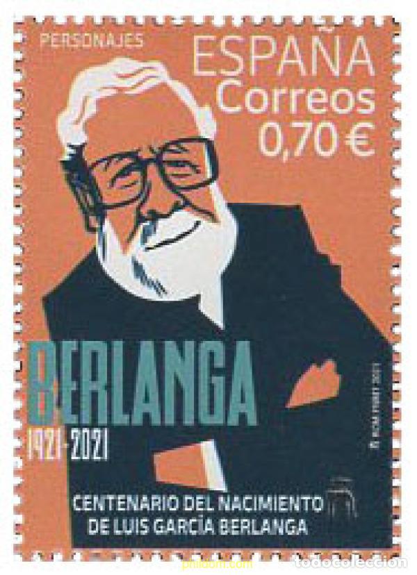Sellos: 651870 MNH ESPA&Ntilde;A 2021 CENTENARIO DEL NACIMIENTO DE LUIS GARCIA BERLANGA