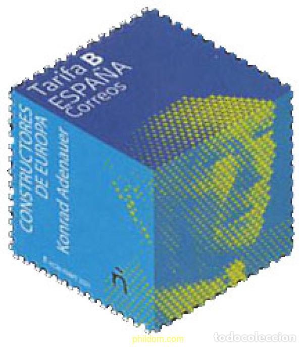 Sellos: 651861 MNH ESPA&Ntilde;A 2021 CONSTRUCTORES DE EUROPA - KONRAD ADENAUER