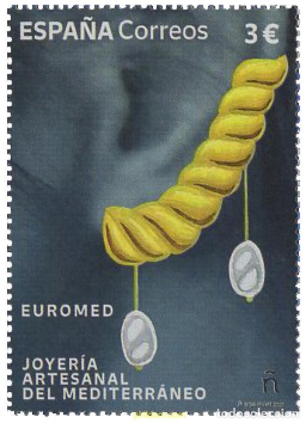 Sellos: 653539 MNH ESPA&Ntilde;A 2021 EUROMED. JOYER&Iacute;A ARTESANAL DEL MEDITERR&Aacute;NEO.