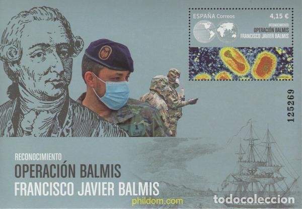 Sellos: 652228 MNH ESPA&Ntilde;A 2021 RECONOCIMIENTO.- 2021. OPERACI&Oacute;N BALMIS Y FRANCISCO JAVIER DE BALMIS Y BER
