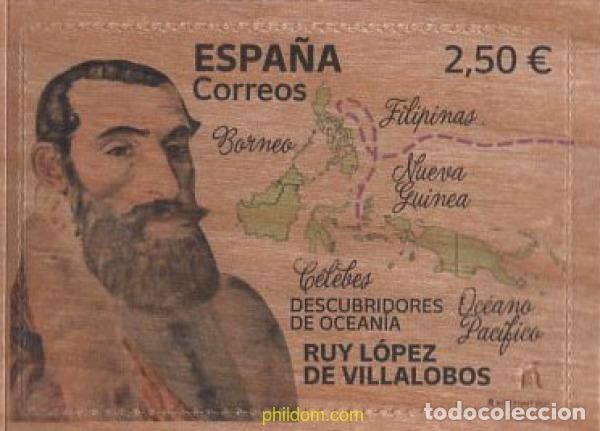 Sellos: 651879 MNH ESPA&Ntilde;A 2021 DESCUBRIMIENTO DE OCEANIA - RUY LOPEZ DE VILLALOBOS