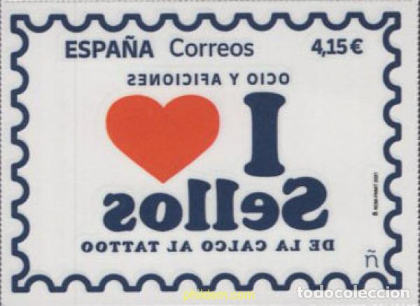 Sellos: 655355 MNH ESPA&Ntilde;A 2021 OCIO Y AFICIONES. DE LA CALCO AL TATTOO