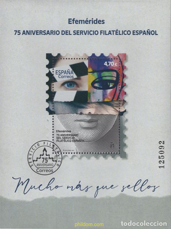 Sellos: 655367 MNH ESPA&Ntilde;A 2021 75 ANIVERSARIO DEL SERVICIO FILATELICO ESPA&Ntilde;OL