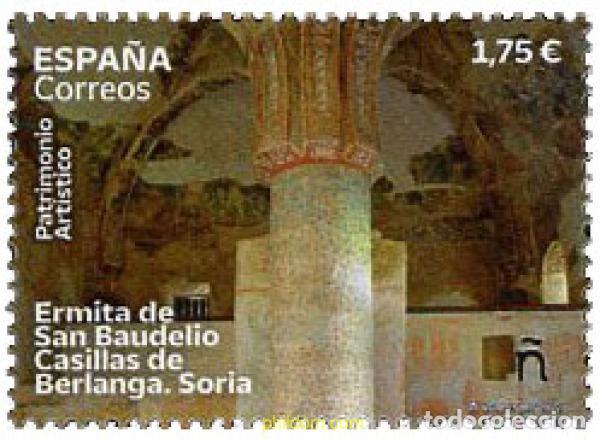 Sellos: 675892 MNH ESPA&Ntilde;A 2022 PATRIMONIO ART&Iacute;STICO. ERMITA DE SAN BAUDELIO (SORIA)