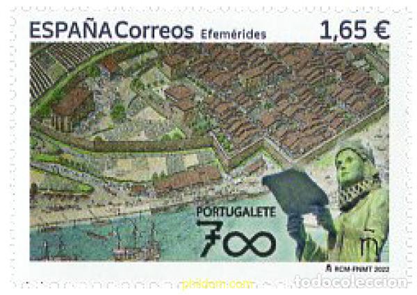 Sellos: 679088 MNH ESPA&Ntilde;A 2022 700 A&Ntilde;OS DE LA FUNDACION DE PORTUGALETE