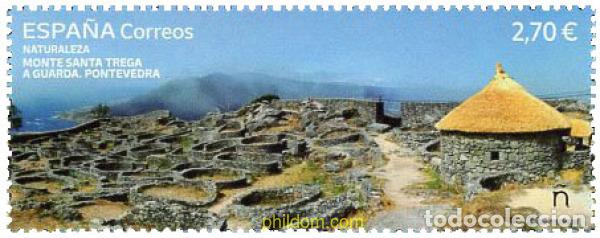 Sellos: 675886 MNH ESPA&Ntilde;A 2022 NATURALEZA. MONTE DE SANTA TREGA. A GUARDA. PONTEVEDRA