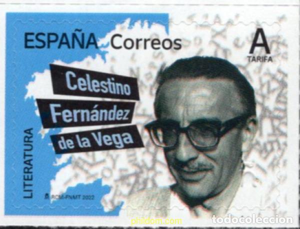 Sellos: 679415 MNH ESPA&Ntilde;A 2022 LITERATURA. CELESTINO FERNANDEZ DE LA VEGA