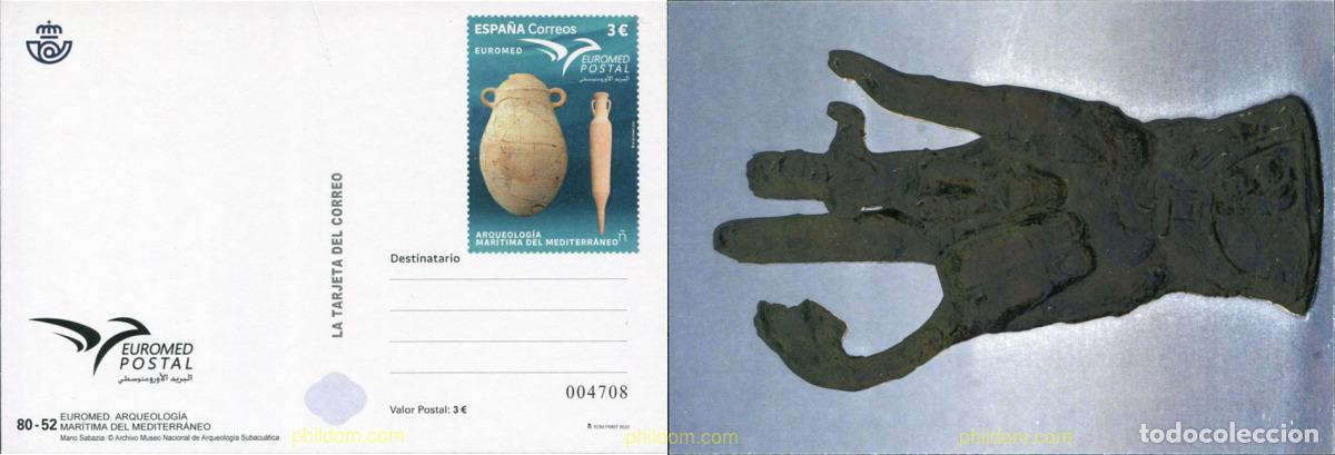 Sellos: 685537 MNH ESPA&Ntilde;A 2022 EUROMED. ARQUEOLOG&Iacute;A MAR&Iacute;TIMA DEL MEDITERR&Aacute;NEO