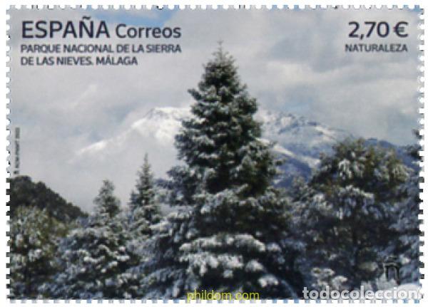 Sellos: 681391 MNH ESPA&Ntilde;A 2022 NATURALEZA. PARQUE NACIONAL DE LA SIERRA DE LAS NIEVES. M&Aacute;LAGA.