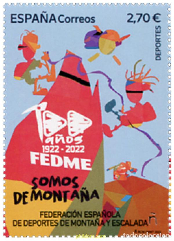 Sellos: 685469 MNH ESPA&Ntilde;A 2022 CENTENARIO FEDEREACI&Oacute;N ESPA&Ntilde;OLA DE DEPORTES MONTA&Ntilde;A Y ESCALADA