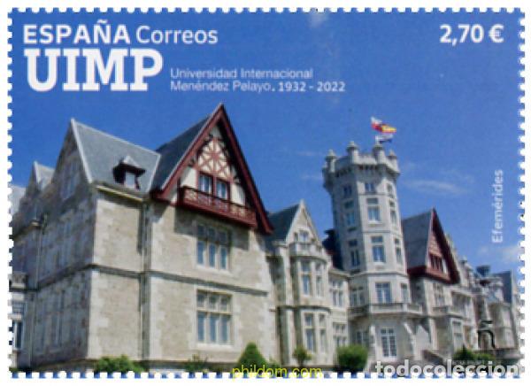 Sellos: 685475 MNH ESPA&Ntilde;A 2022 UNIVERSIDAD INTERNACIONAL MEN&Eacute;NDEZ PELAYO. SANTANDER