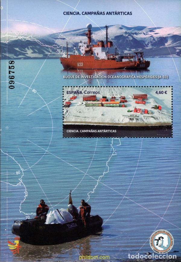 Sellos: 687950 MNH ESPA&Ntilde;A 2022 CIENCIA. CAMPA&Ntilde;AS ANT&Aacute;RTICAS