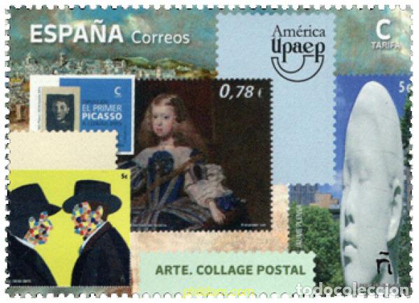 Sellos: 688017 MNH ESPA&Ntilde;A 2022 AMERICA UPAEP - ARTE COLLAGE POSTAL