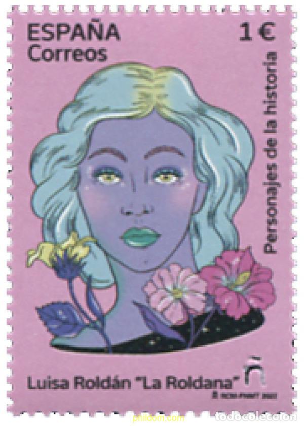Sellos: 690341 MNH ESPA&Ntilde;A 2022 PEERSONAJES DE LA HISTORIA - LUISA RODAL - LA ROLDANA