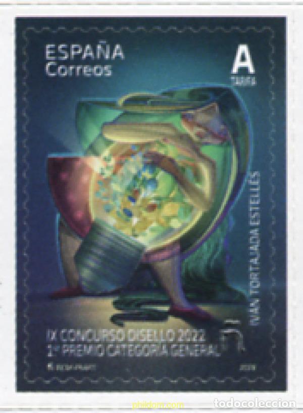 Sellos: 697631 MNH ESPA&Ntilde;A 2023 IX CONCURSO DISELLO 2022 - PRIMER PREMIO CATEGORIA GENERAL