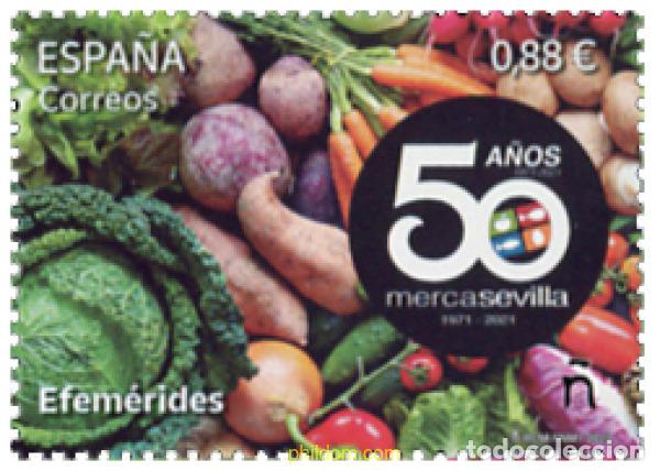 Sellos: 697621 MNH ESPA&Ntilde;A 2023 50 A&Ntilde;OS DE MERCASEVILLA