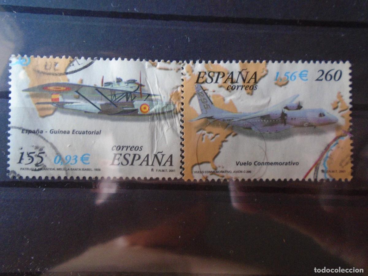 Sellos: ESPA&Ntilde;A-GUINEA VUELO CONMEMORATIVO DOS VALORES