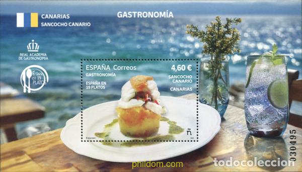 Sellos: 785215 MNH ESPA&Ntilde;A 2026 GASTRONOM&iacute;A: ESPA&ntilde;A EN 19 PLATOS. CANARIAS. SANCOCHO CANARIO.