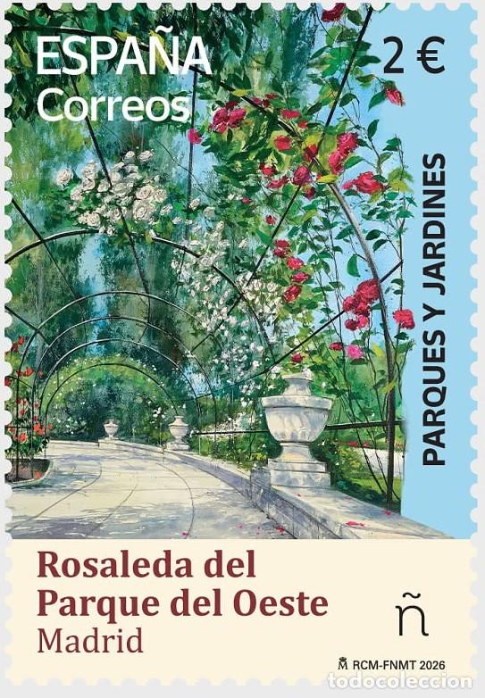 Sellos: ESPA&Ntilde;A 2026 - ROSALEDA DEL PARQUE DEL OESTE, MADRID (NUEVO)