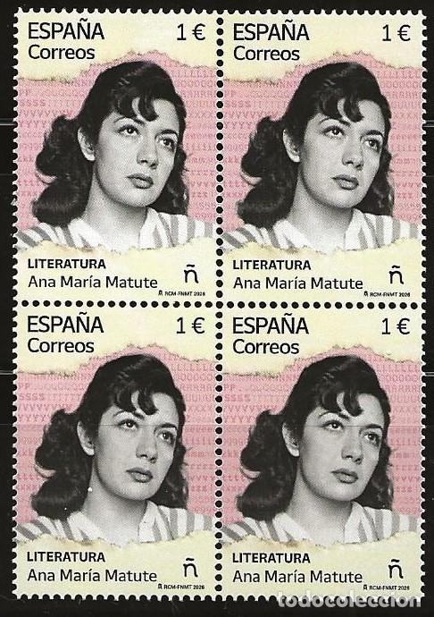 Sellos: ESPA&Ntilde;A 2026 - ANA MARIA MATUTE (NUEVO) X4