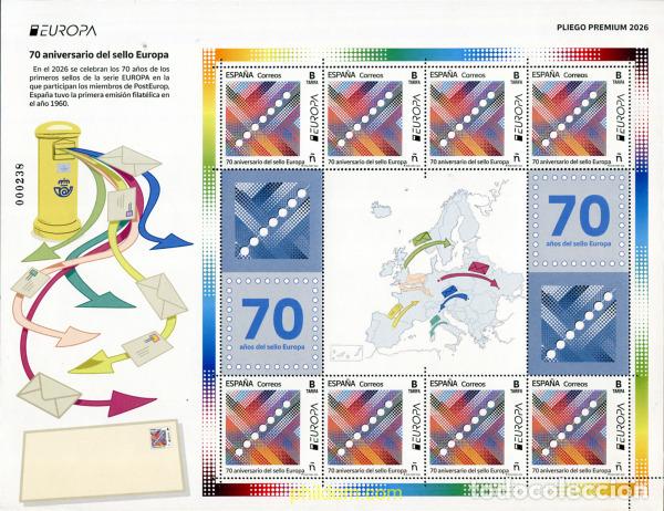 Sellos: 789690 MNH ESPA&Ntilde;A 2026 EUROPA. 70 ANIVERSARIO DEL SELLO EUROPA.
